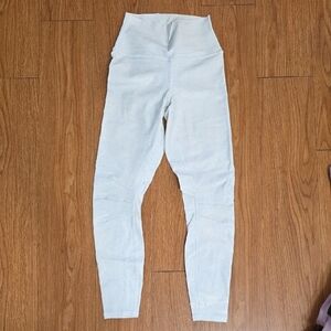 ALO YOGA light Gray High-Waisted Leggings